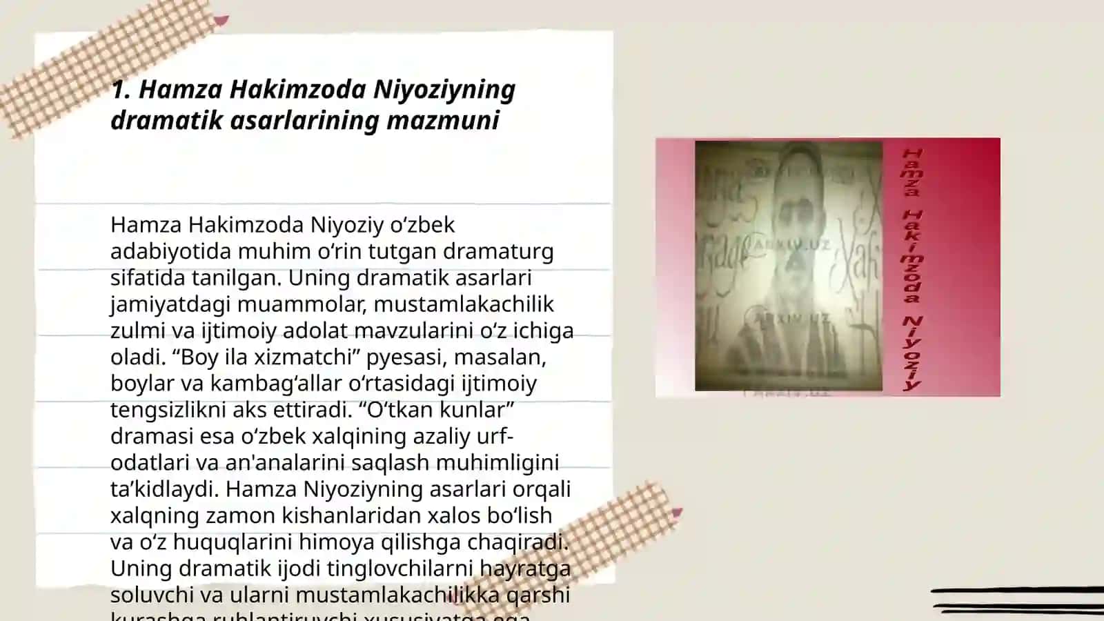 Hamza Hakimzoda Niyoziyning dramatik asarlari 3