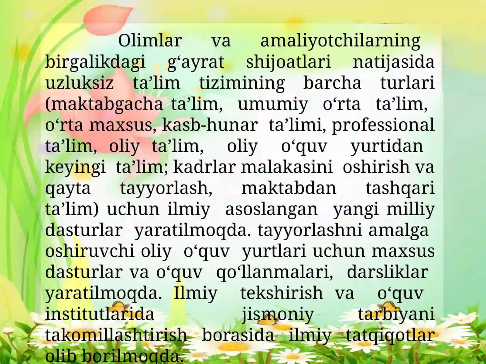 Bolalar jismoniy tarbiya nazariyasi va texnologiyalari fanining predmeti va asosiy tushunchalari 3