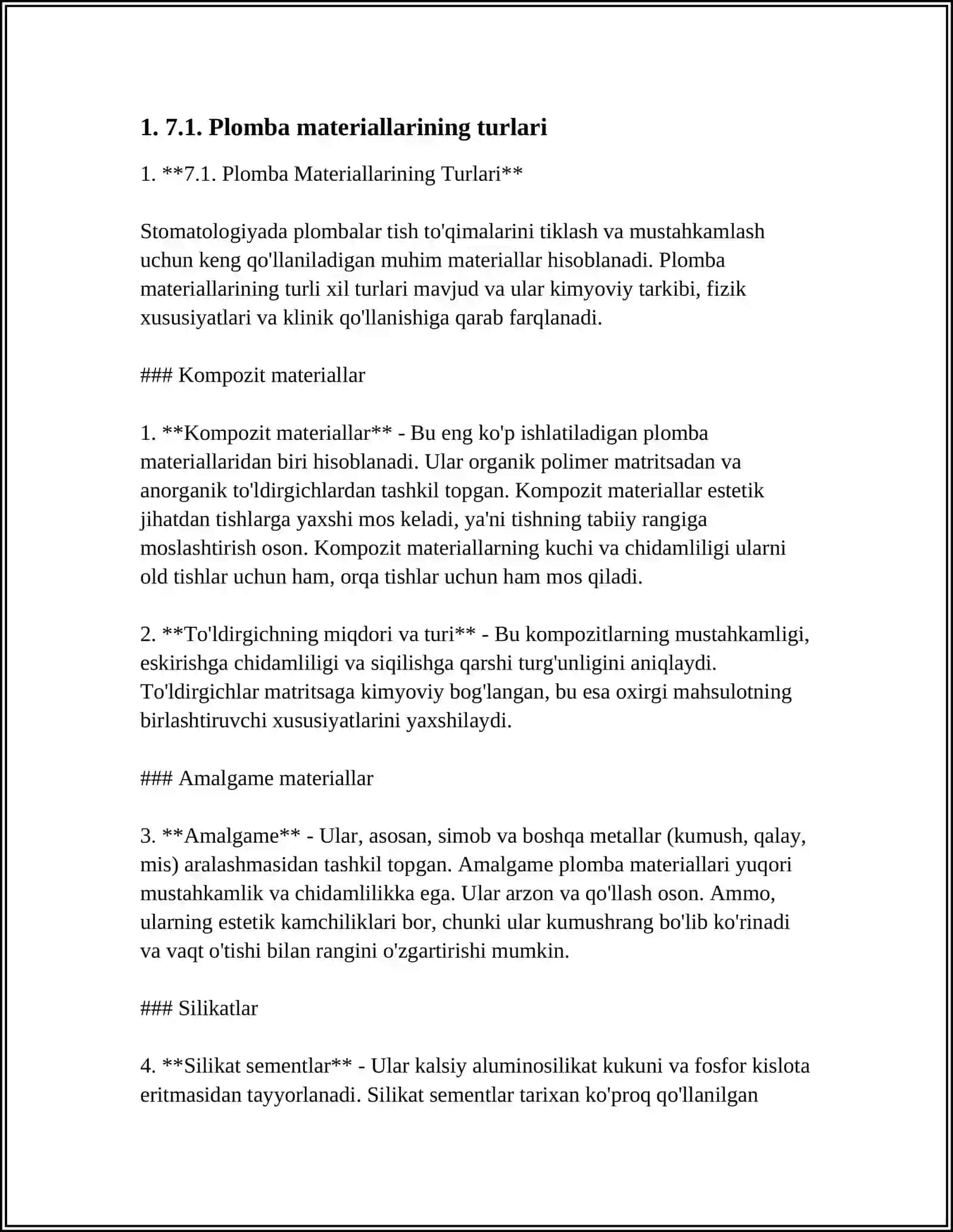 Plomba Materiallarining Turlari 3