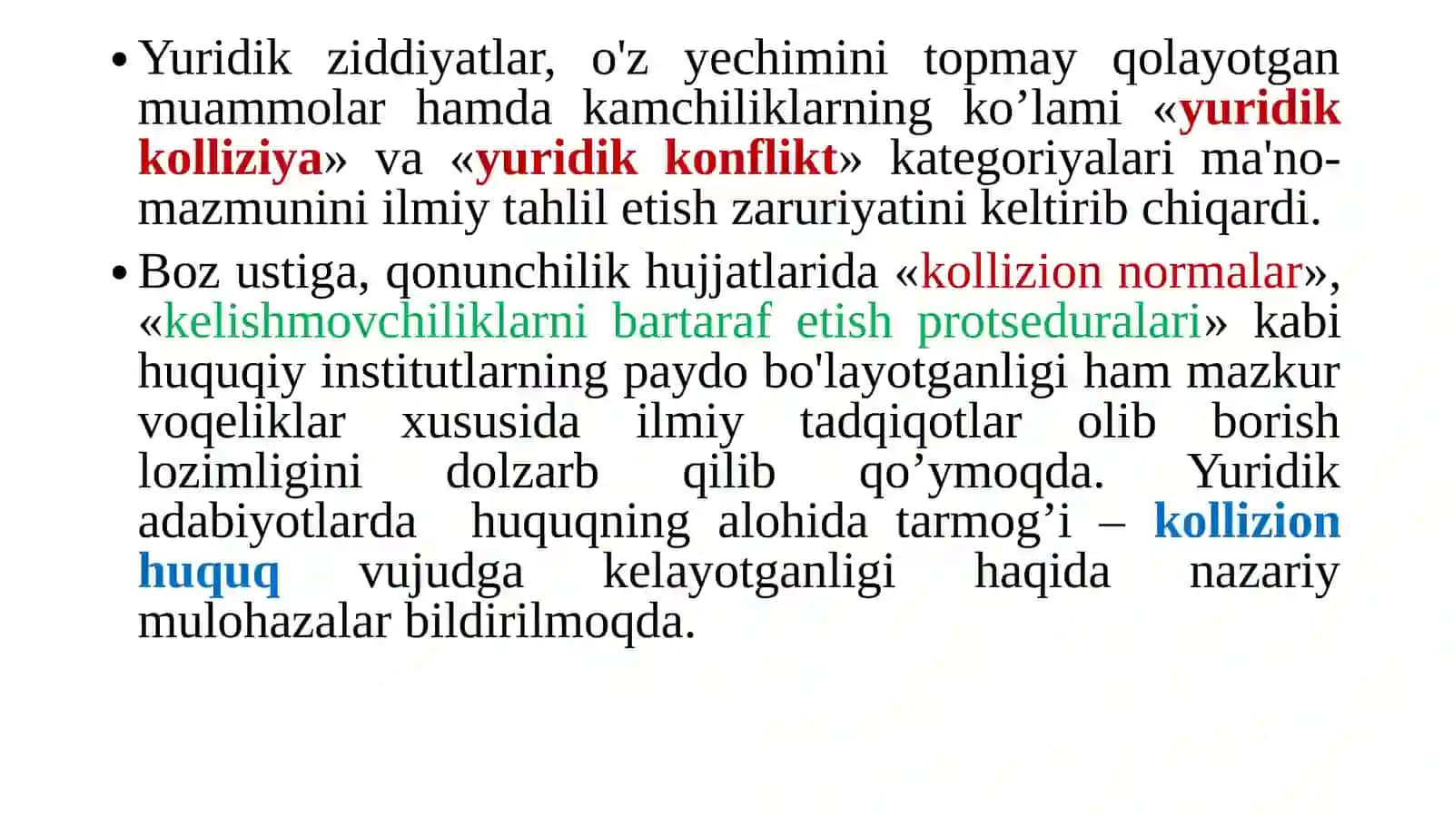 Yuridikixtilof(kolliziya) 3