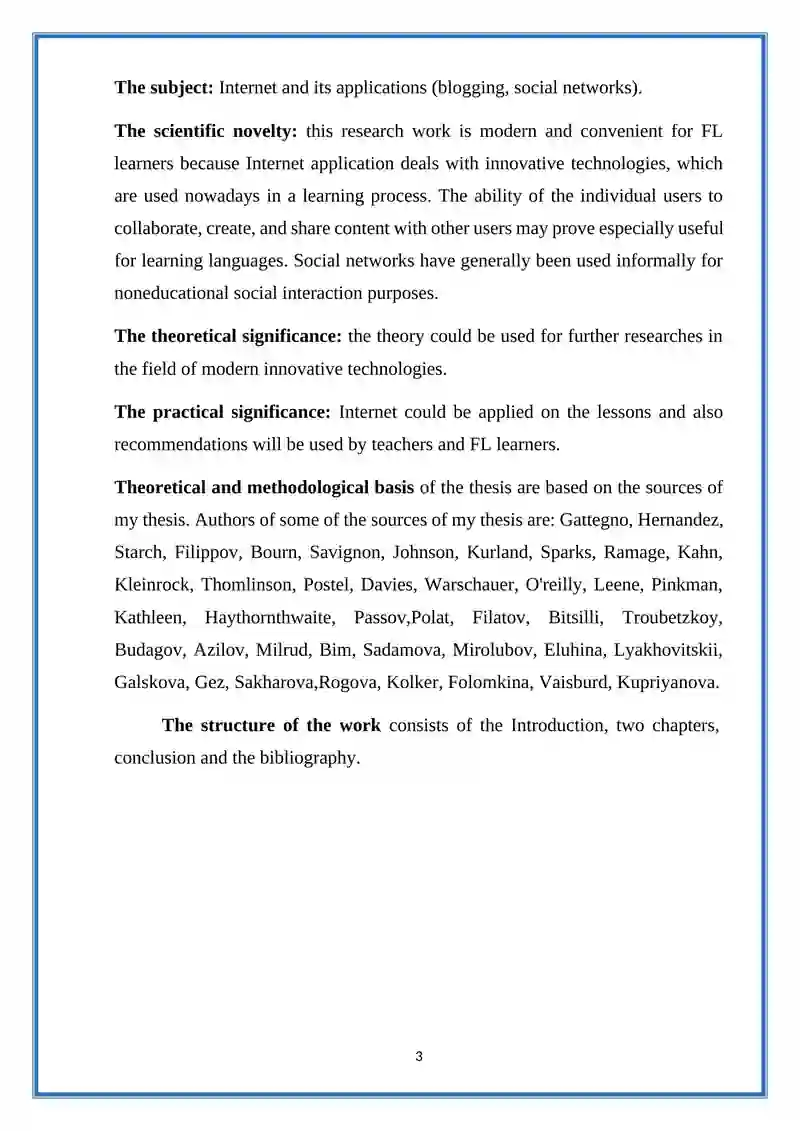 Internet technologies for English Learning 3