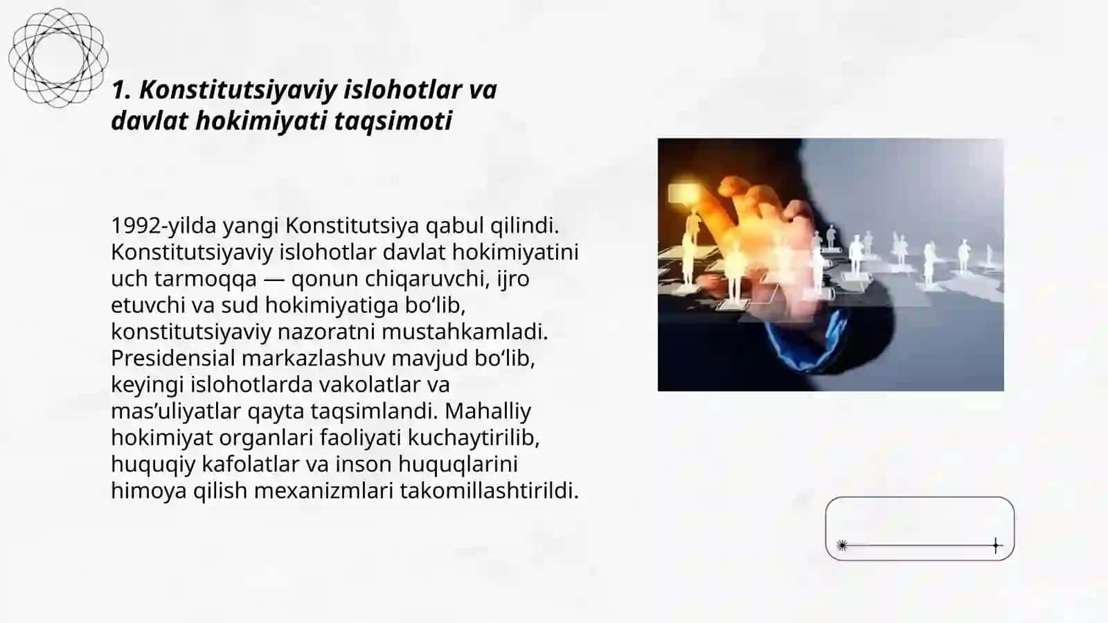 Islohotlar va davlat boshqaruvining modernizatsiyasi 3