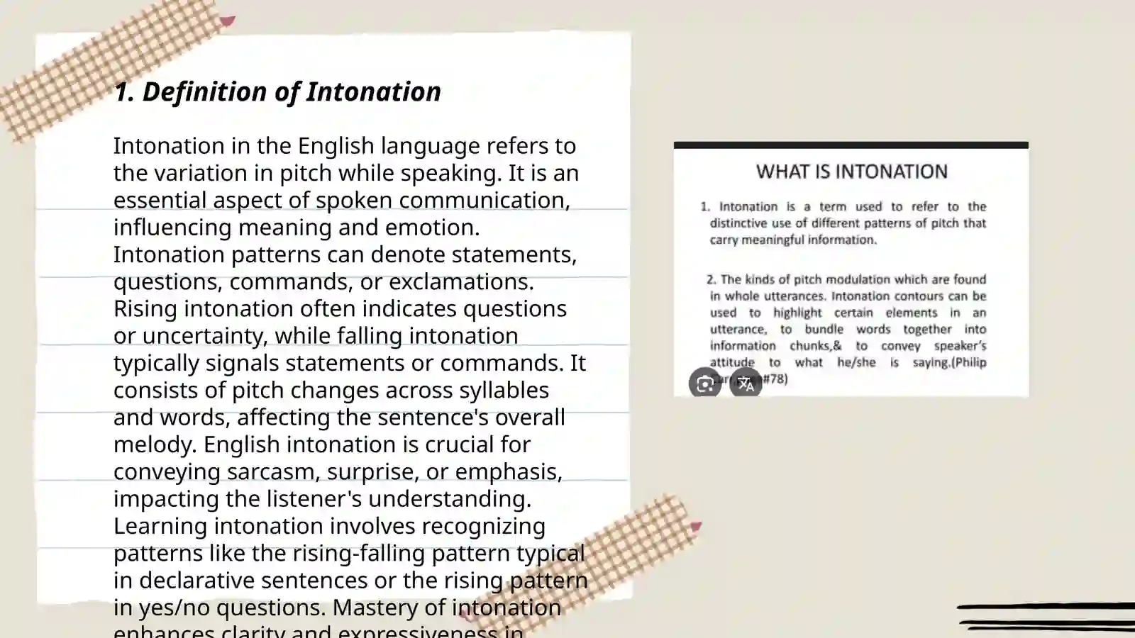 Intonation 3