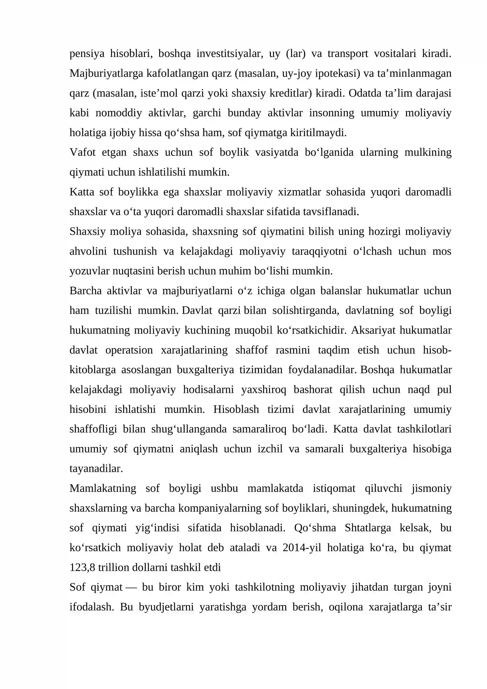 Sof qiymat usullari bo'yicha investsion qarorlar qabul qilish 3