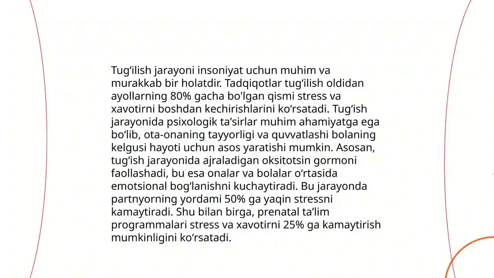 Tugʻilish aktining psixologik xarakteristikasi. Chaqaloqlik davri 3