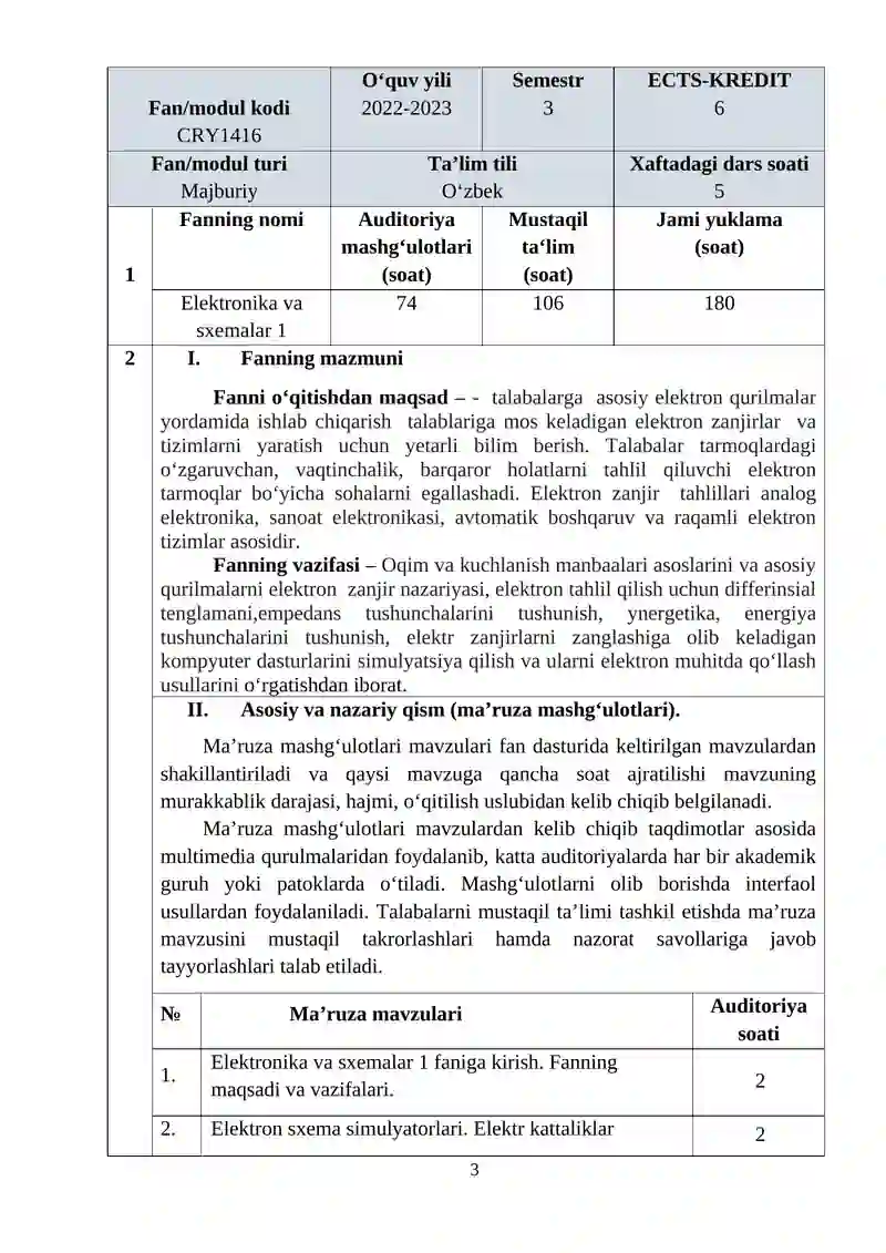 Elektronika va sxemalar 1 3