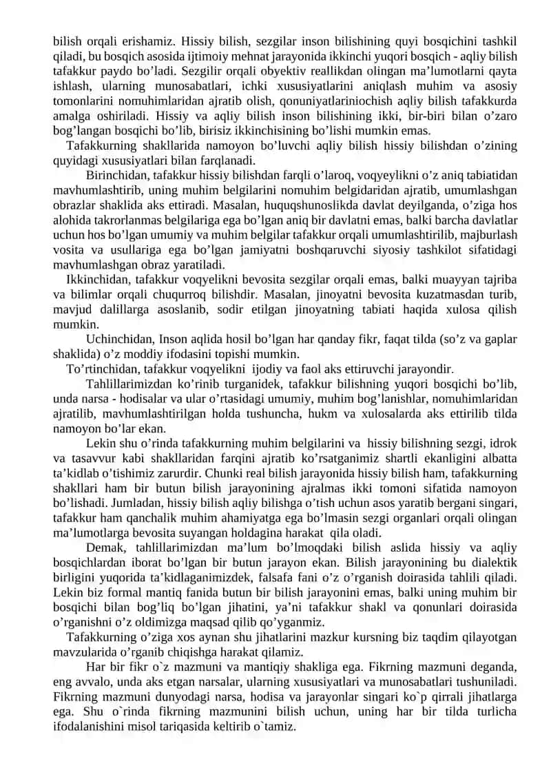 Mantiq ilmi predmeti va axborotni tahlil qilishdagi o'rni 3