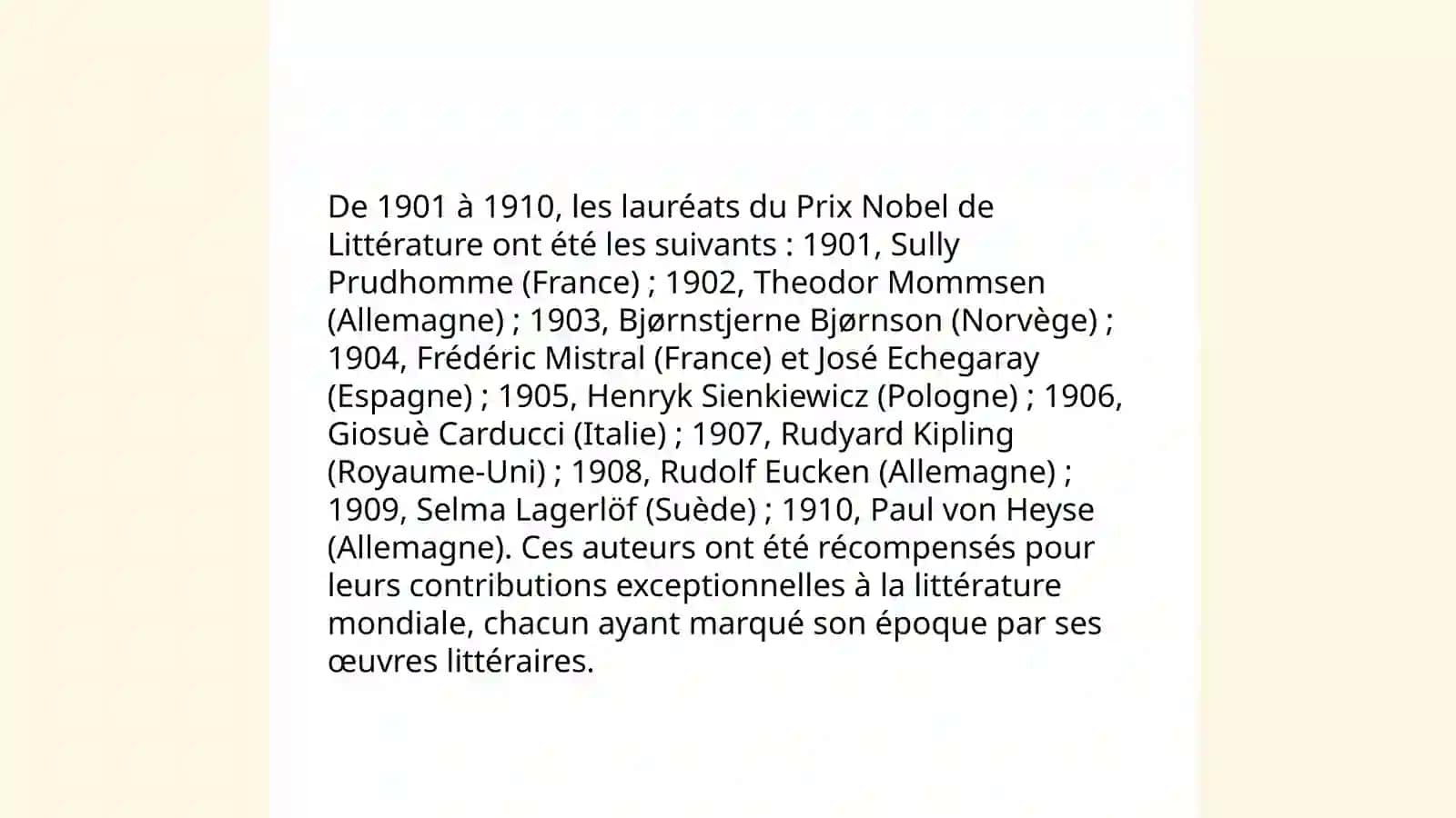 Adabiyot sohasida nobel mukofoti sovrindorlari ro'yxati va asarlari haqida 3