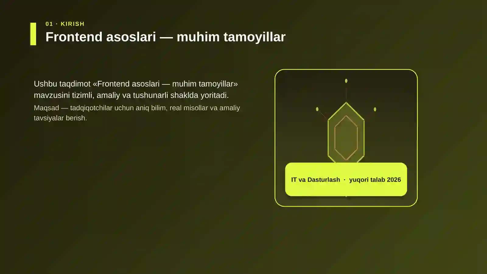 Frontend asoslari — muhim tamoyillar 3
