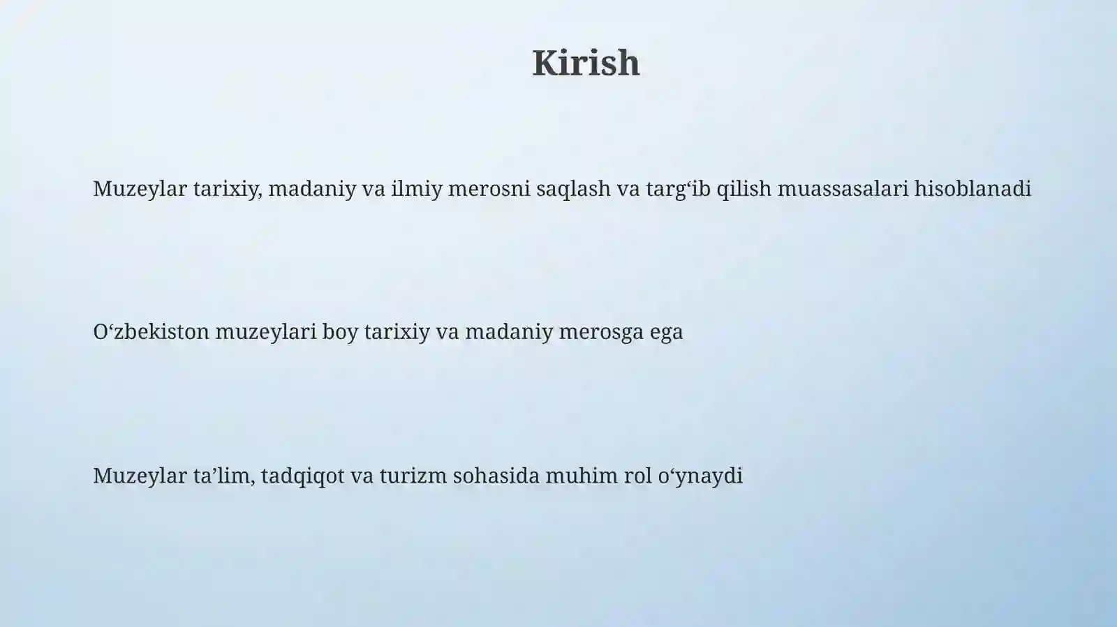 O‘zbekiston muzeylari 3