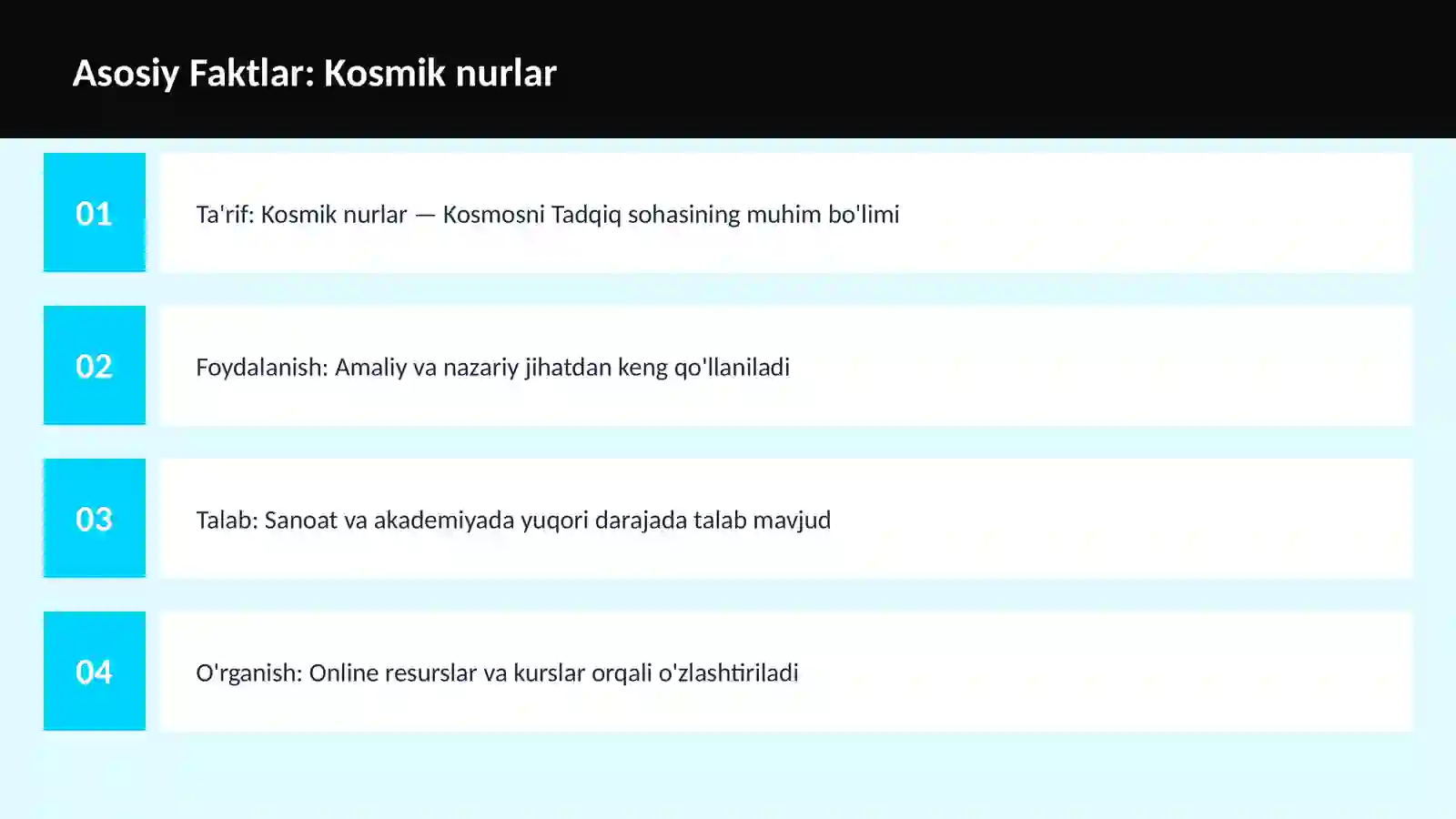 Kosmik nurlar 3