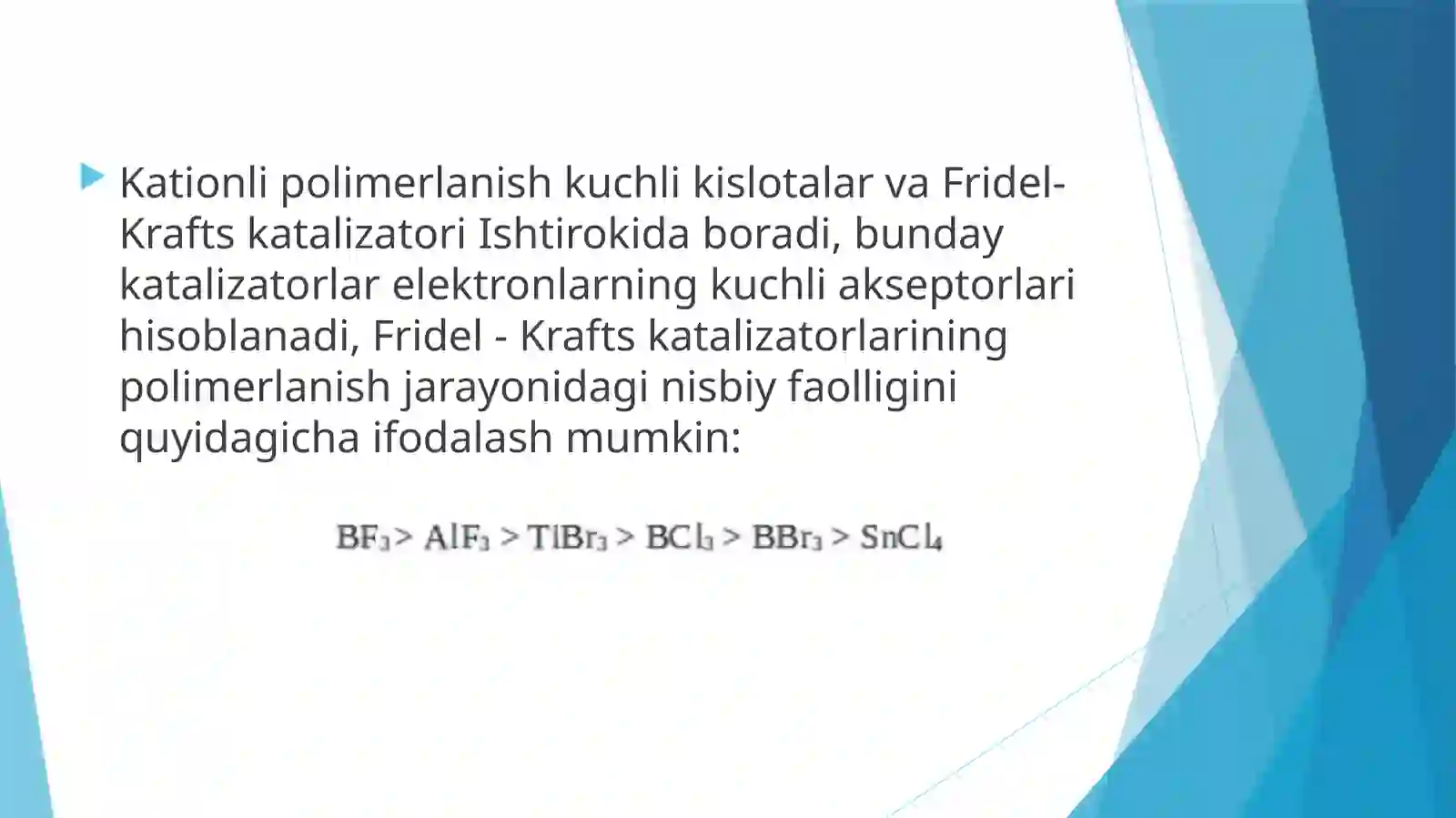Kation polimerlanish 3