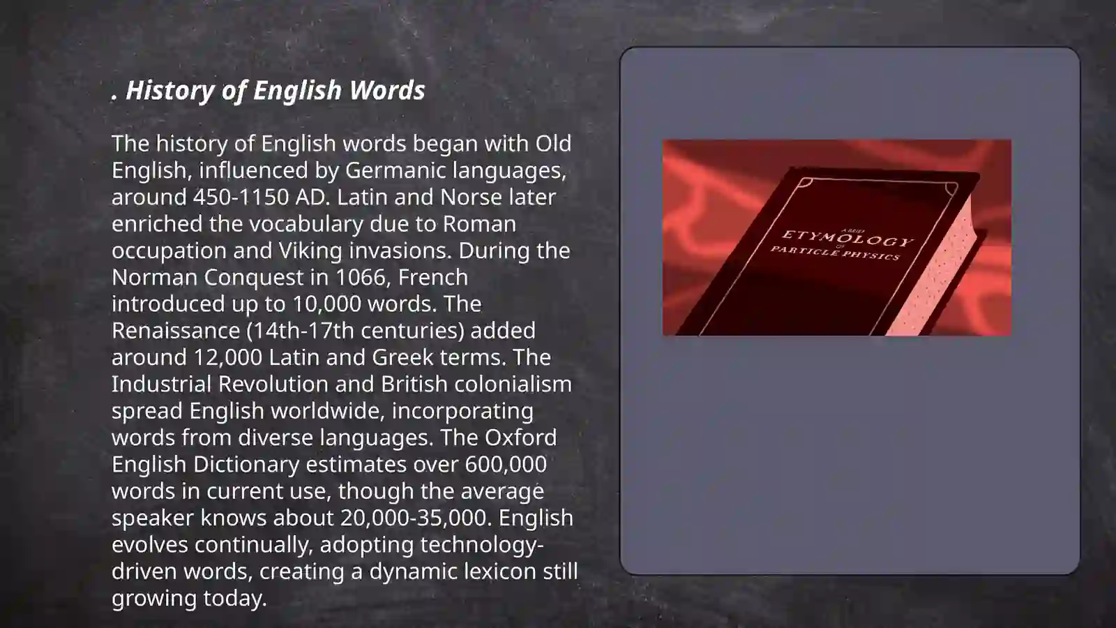 Etymology 3
