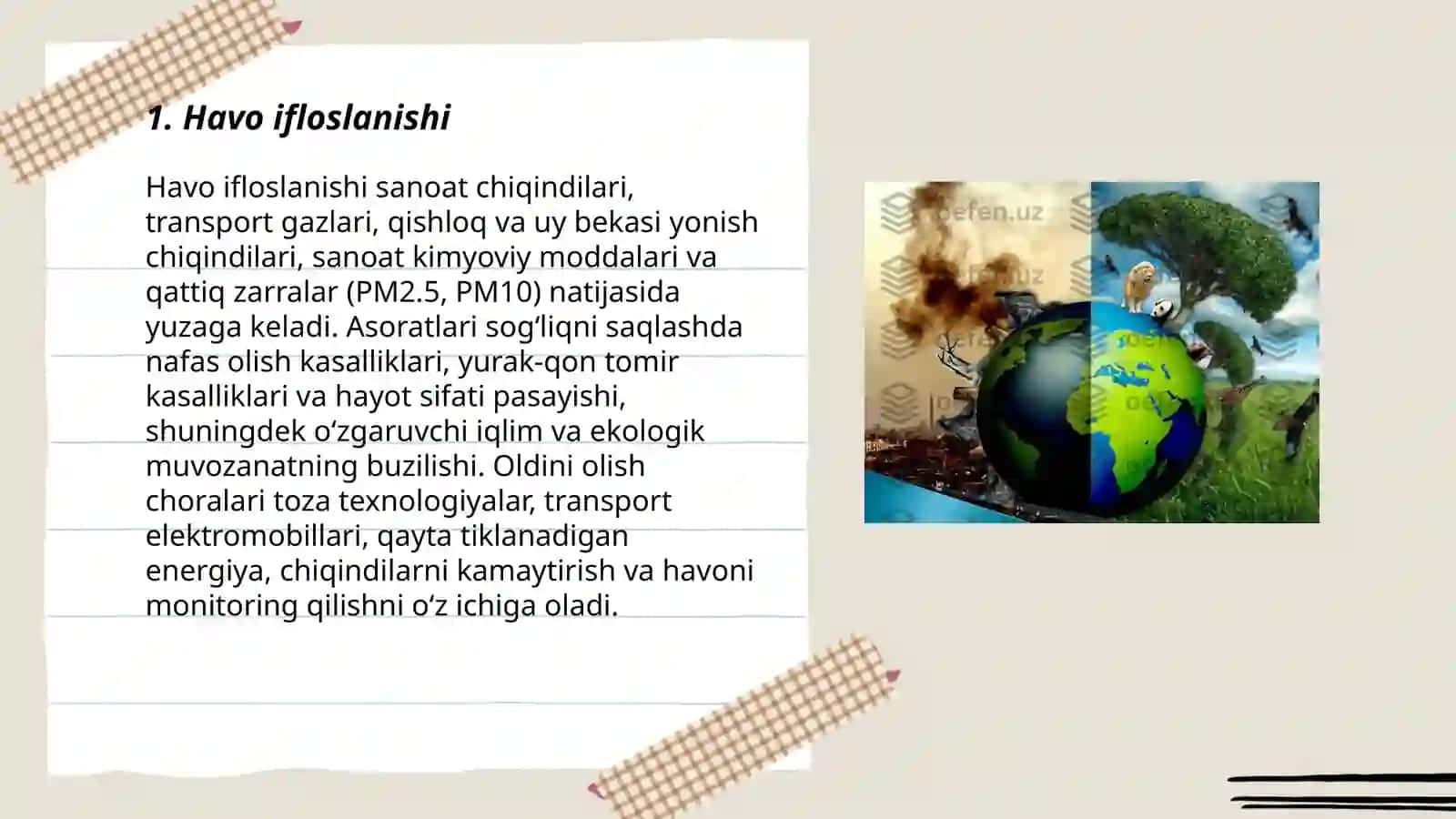 Ekalogik muammo turlari 3