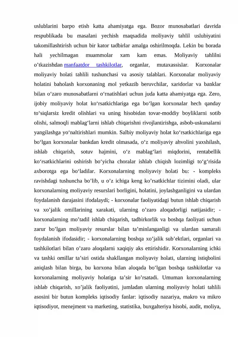 KORXONADA MOLIYAVIY NATIJALAR VA RENTABILLIK TAHLILI 3