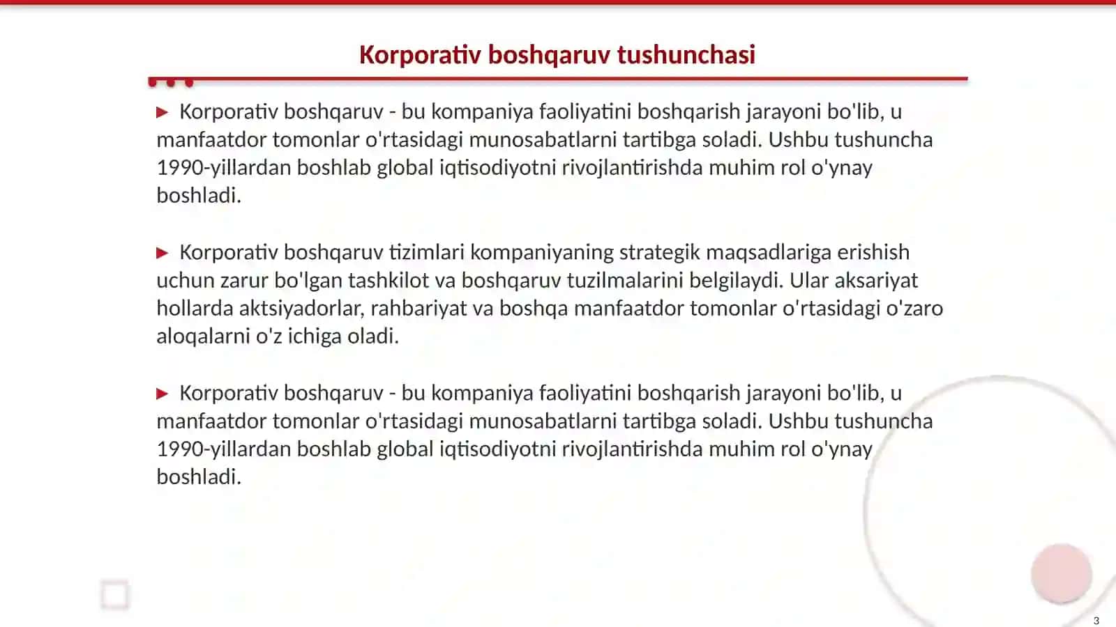 Korporativ boshqaruv uning mohiyati va umumiy atamalar 3