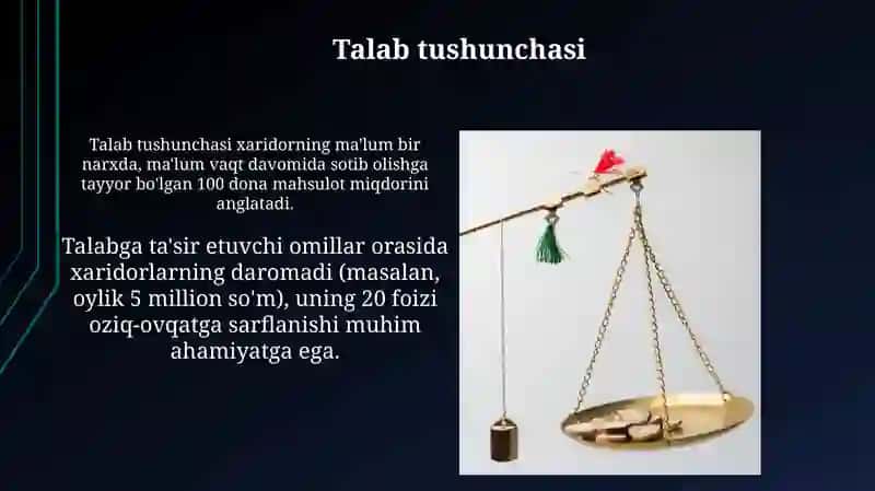 Talab tushunchasi va uning miqdoriga ta'sir qiluvchi omillar 3