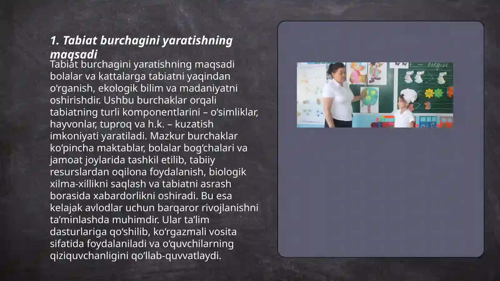 Maktabgacha Ta’lim tashkilotlarida turli guruhlarda tabiat burchagini tashkil qilish 3