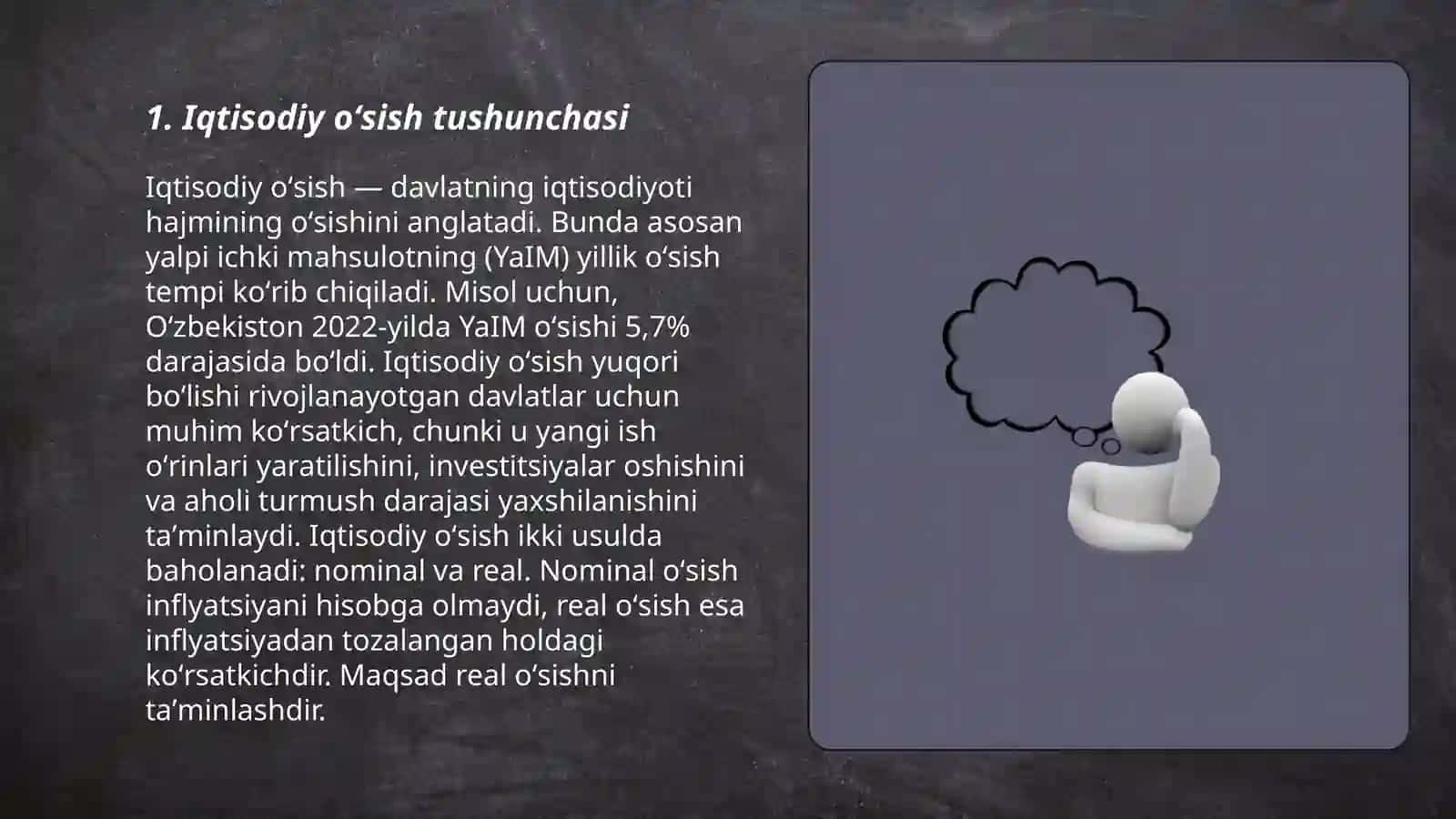 Iqtisodiy oʻsish, uning turlari va hisoblash usullari 3