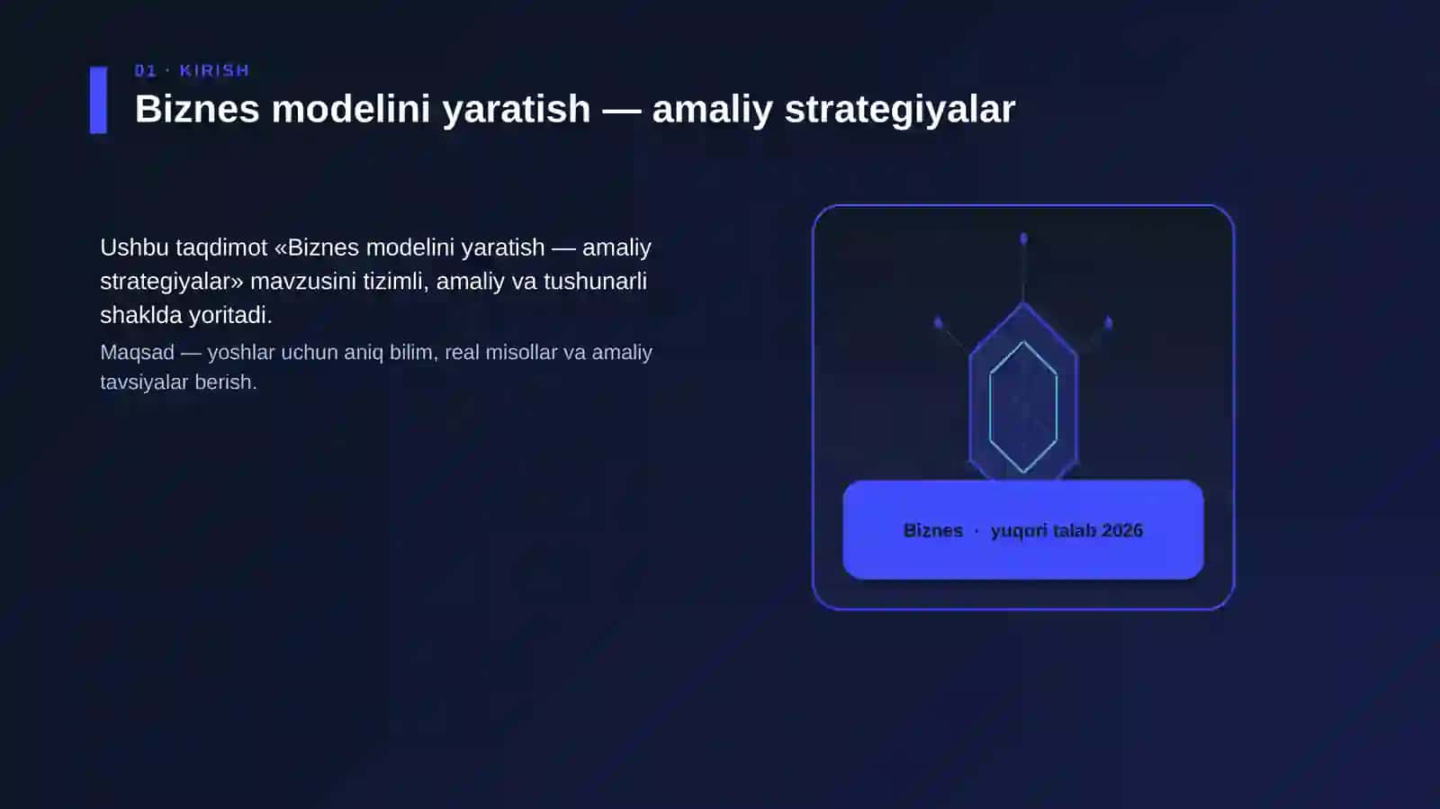 Biznes modelini yaratish — amaliy strategiyalar 3