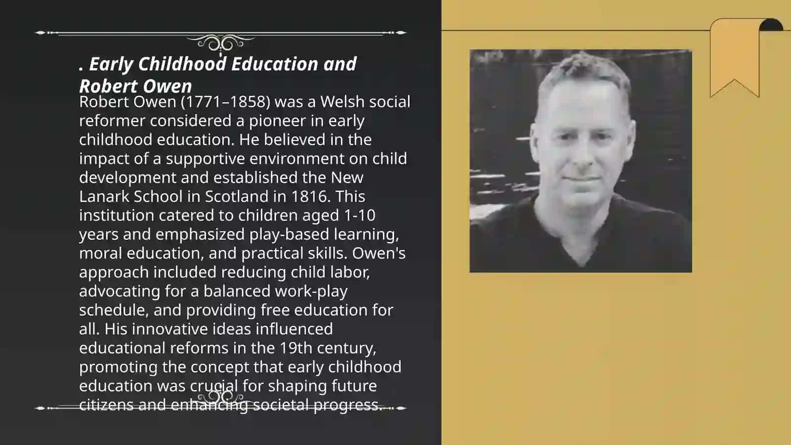 Early Childhood Education and Robert Owen 3