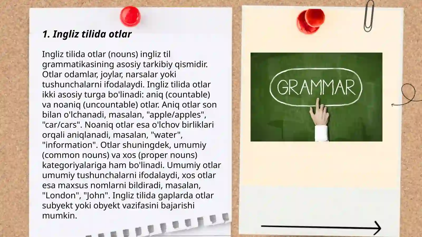 Ingliz tili grammatikasi boʻyicha taqdimot 3