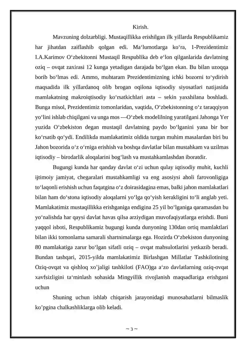 Jahon bozorida naxni tashkil topishining oziga xos xususiyatlari 3
