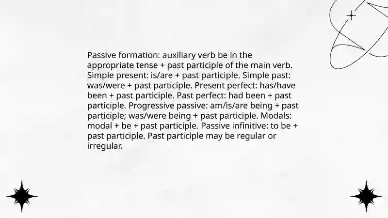 Passive voice 3