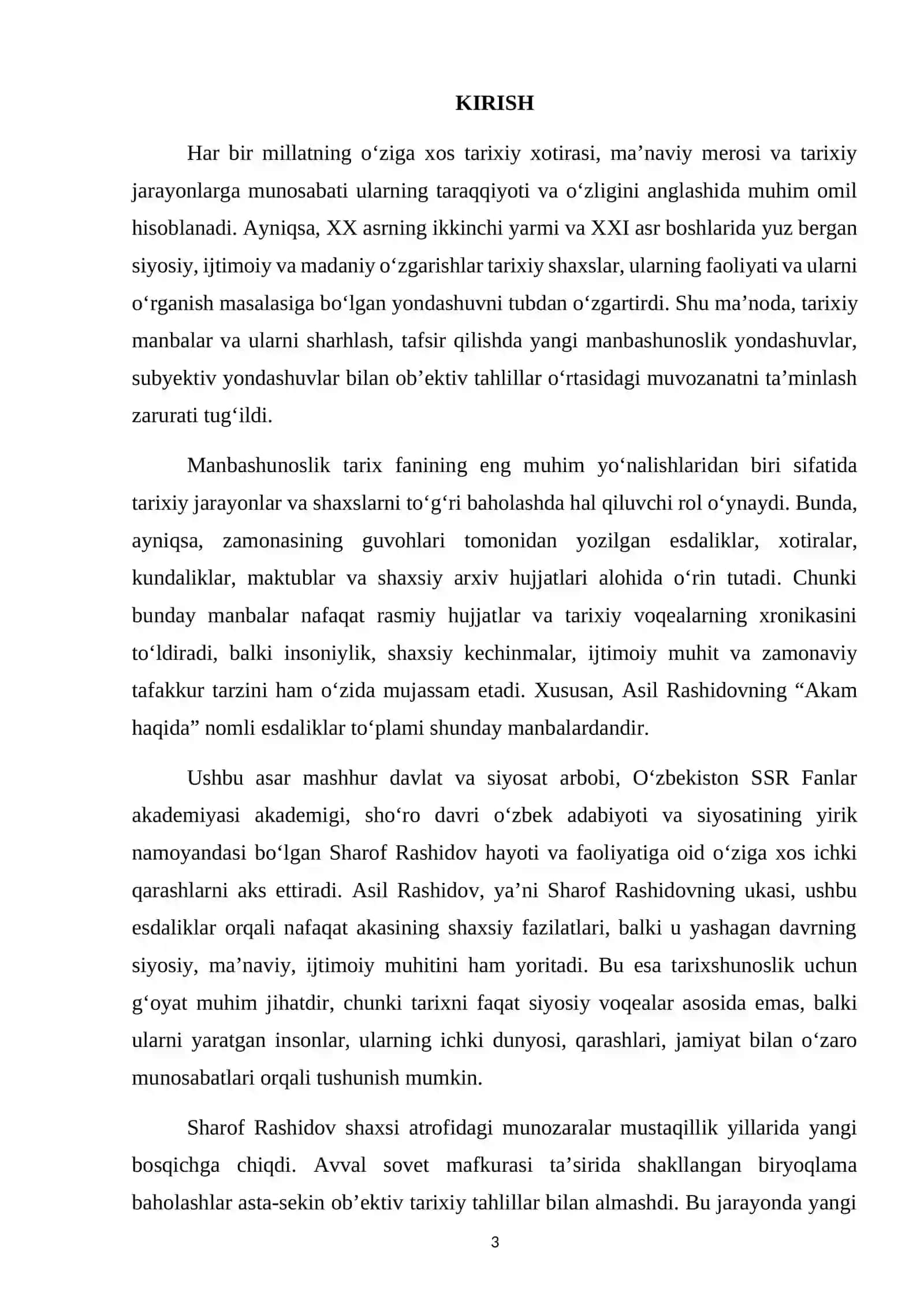 Asil Rashidovning "Akam haqida" esdaliklari 3