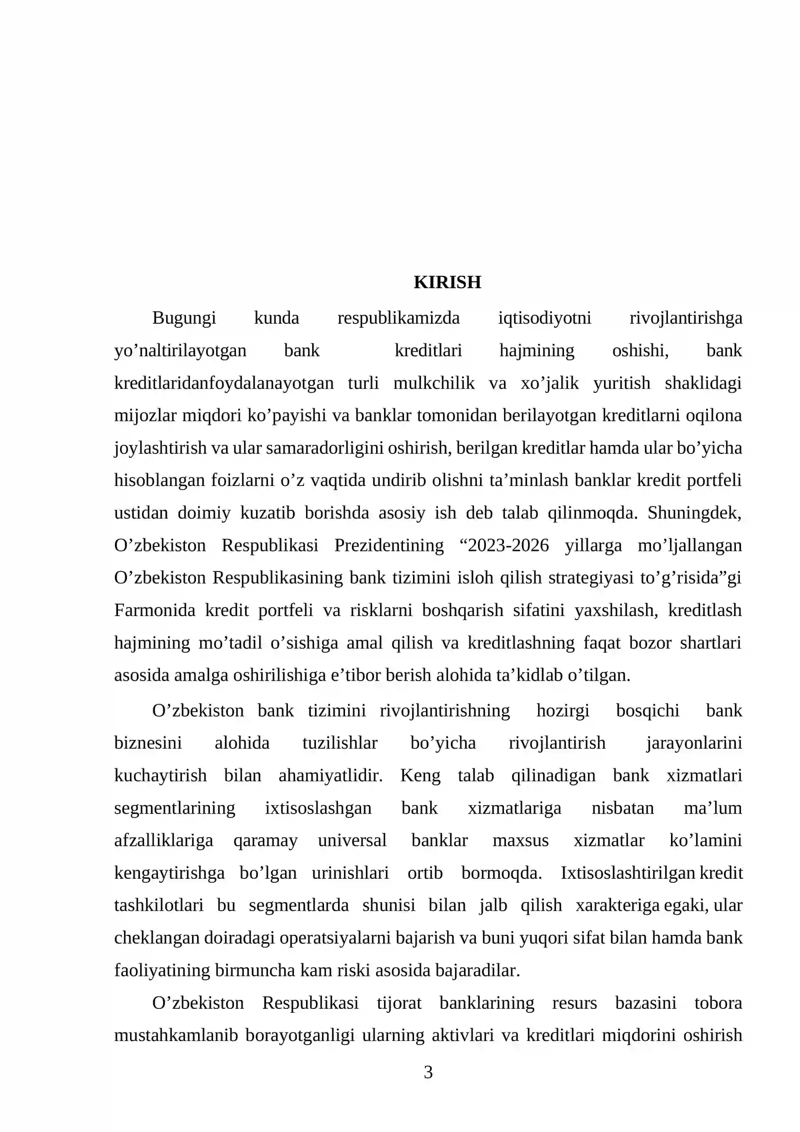 Tijorat banklarida iste’mol kreditlari hisobi 3
