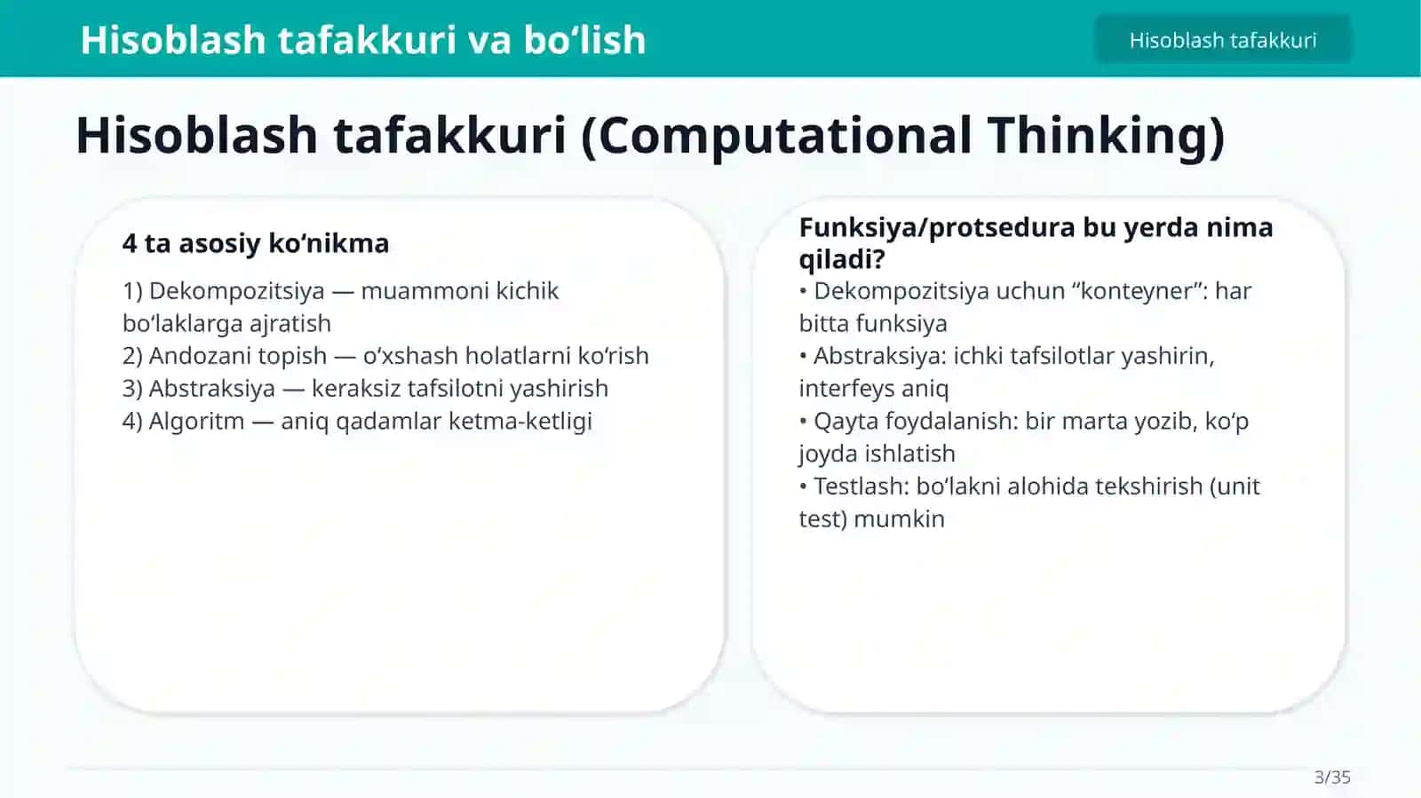 Hisoblash tafakkuri 3