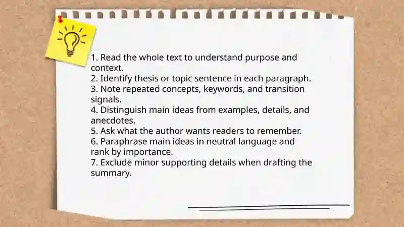 Writing a summary 3