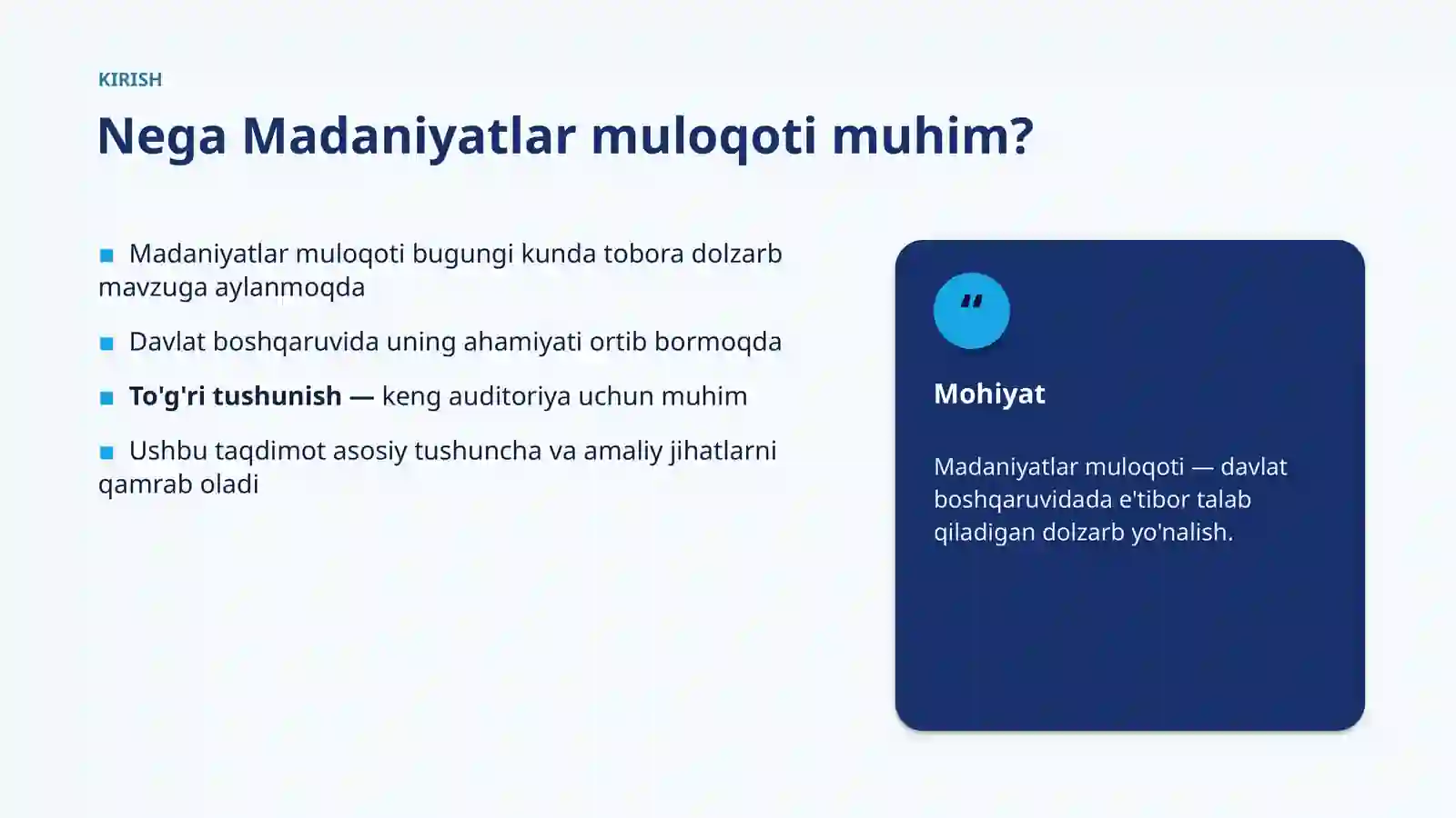 Madaniyatlar Muloqoti 3