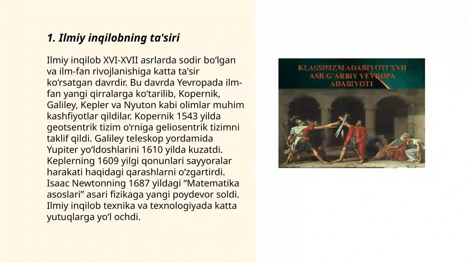 XVIII asr Gʻarbiy Yevropa ma’rifatchilik adabiyoti 3