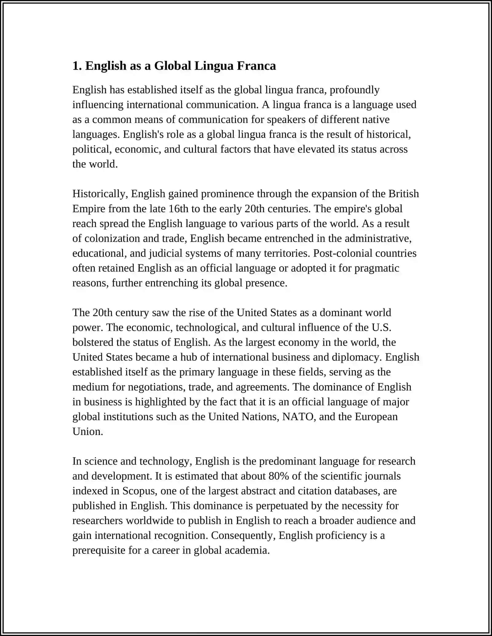 English as the Language of Communication 3