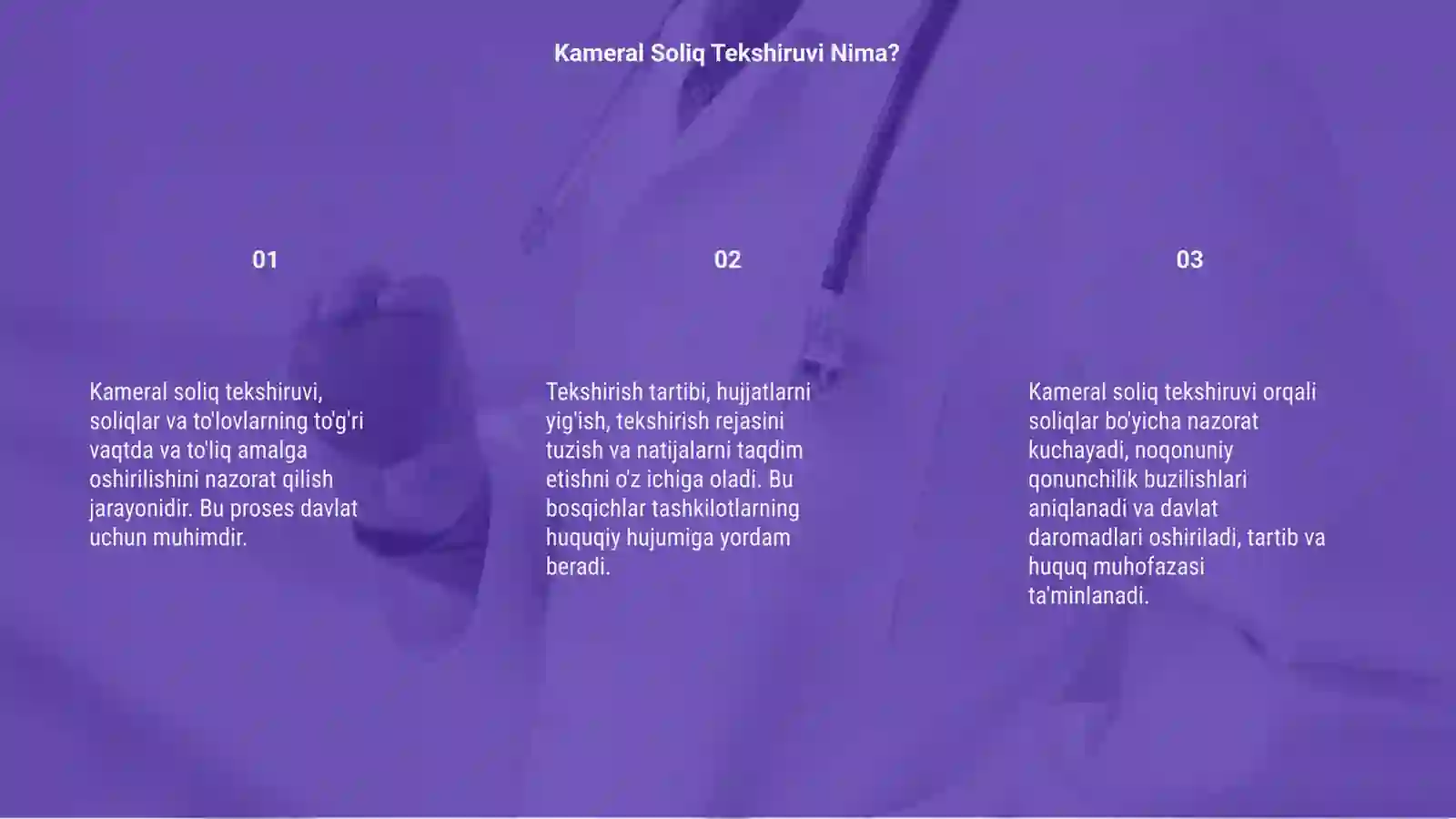 Kameral soliq tekshiruvi va o'tkazilish tartibi 3