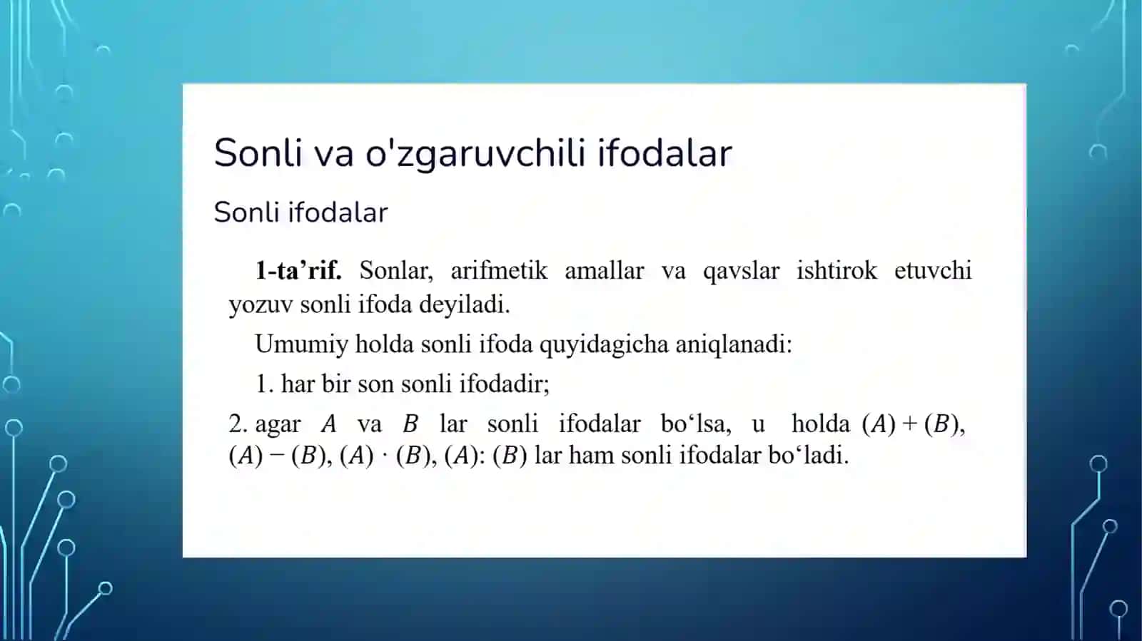 Tenglik, tengsizlik va tenglamalar 3