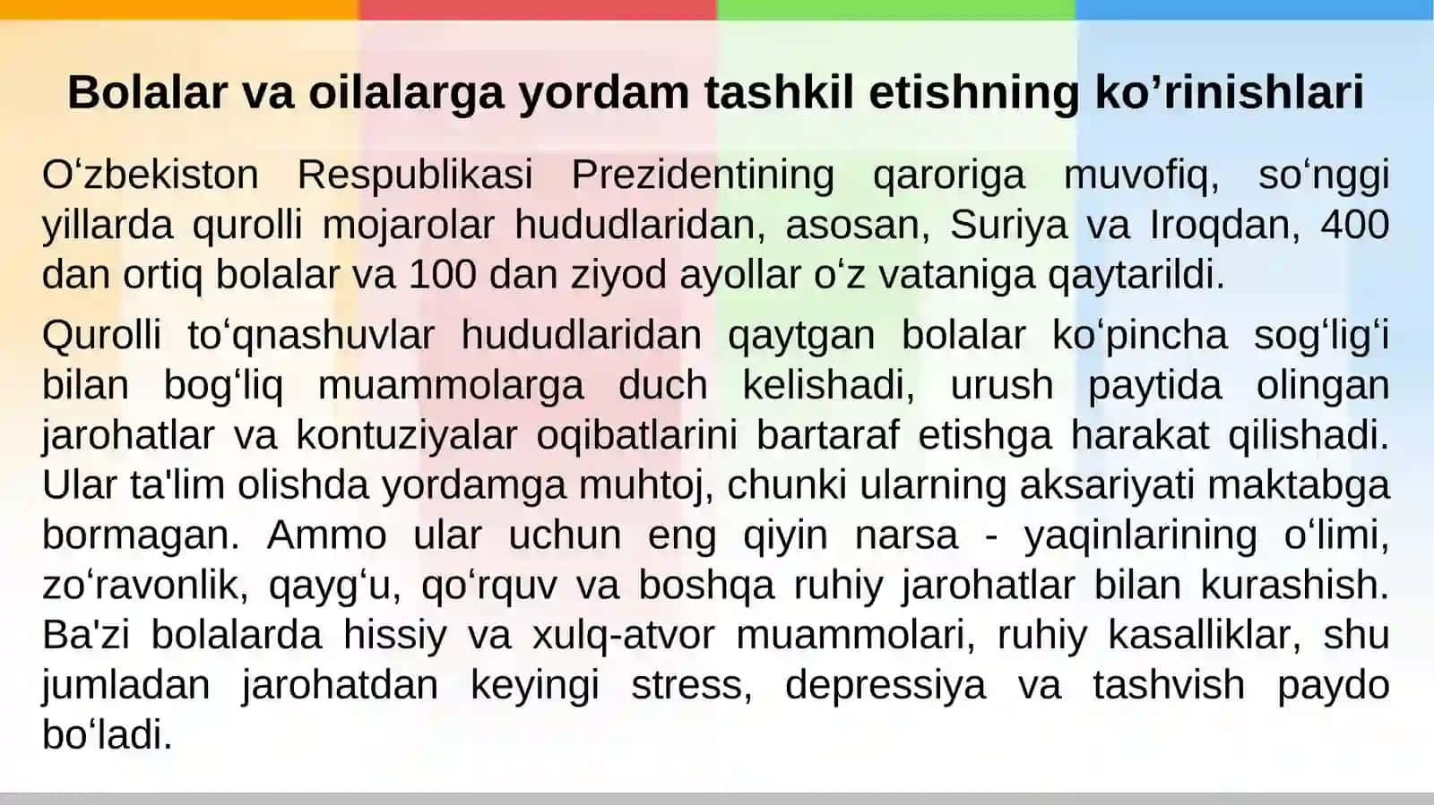 Bolalar va oilalarga ijtimoiy-psixologik yordam 3