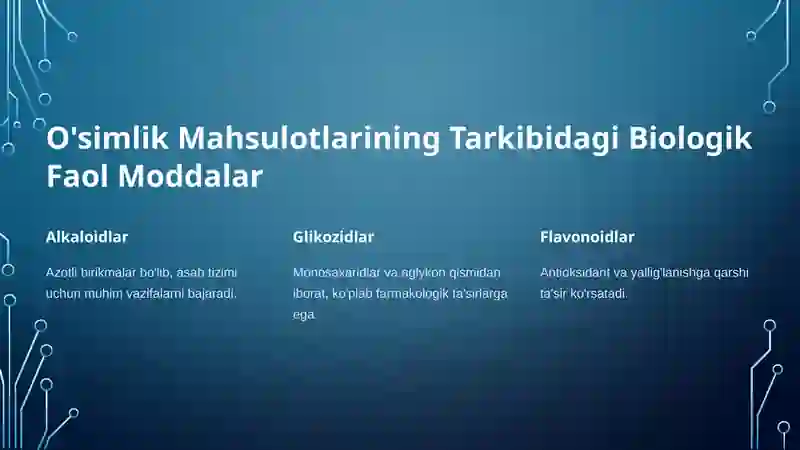 Fitoterapiya: Tabiiy Davolash Usuli 3