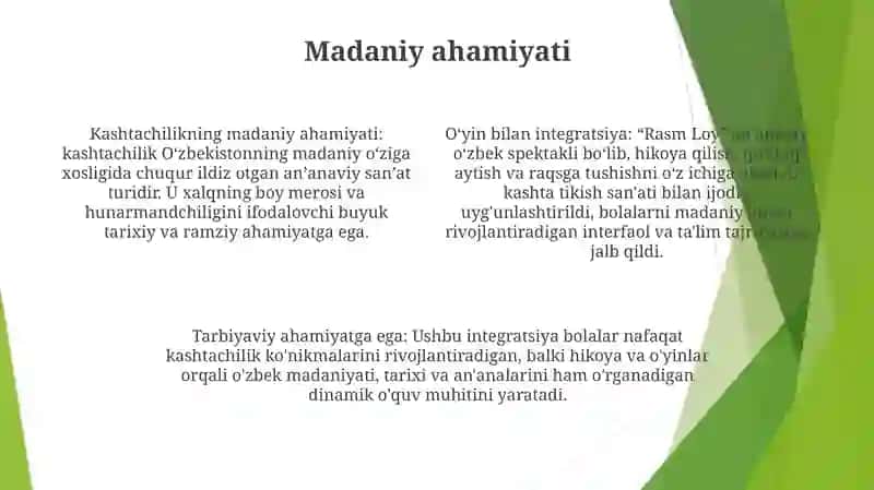 Rasm Loy Applikatsiya Ishining O'Yin Bilan Bog'Lab Olib Borish 3