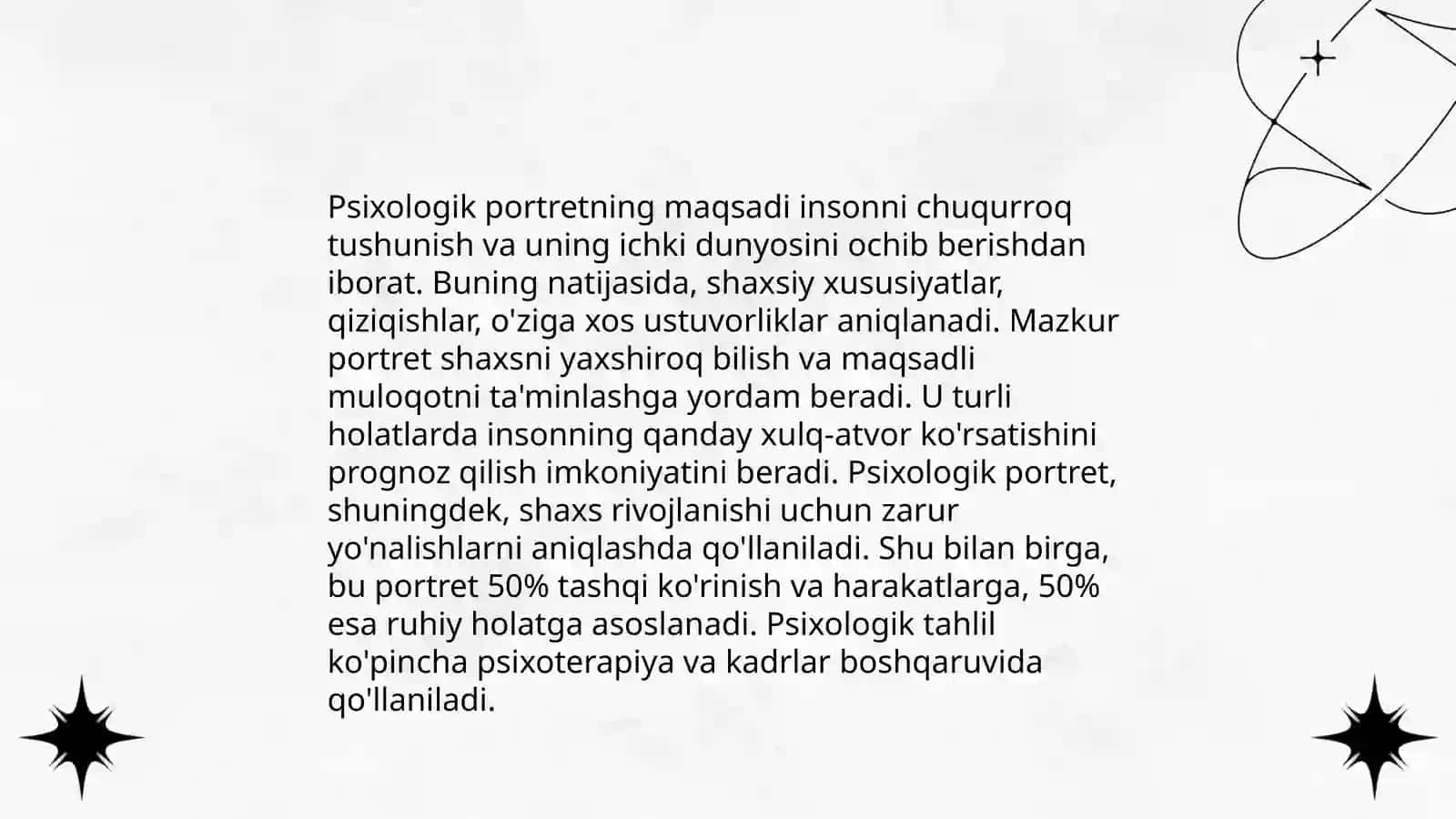 Psixologik portretning mohiyati 3