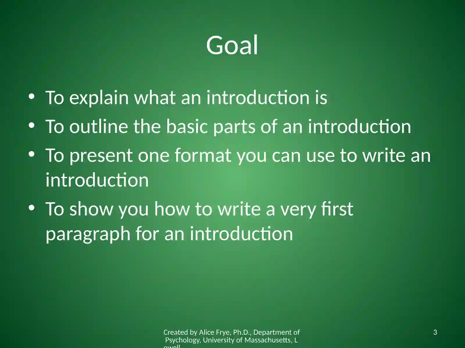 How to Write an Introduction 3
