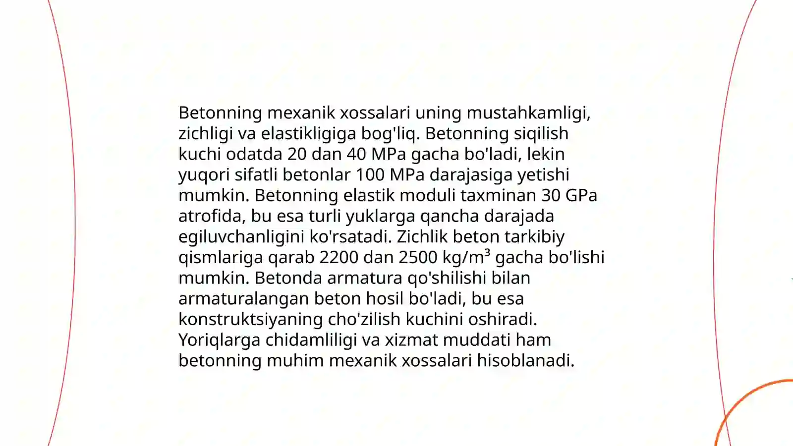 Beton xossalari 3