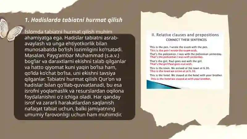 Hadislarda tabiatga oid bandlarni o'rganish va tahlil qilish 3