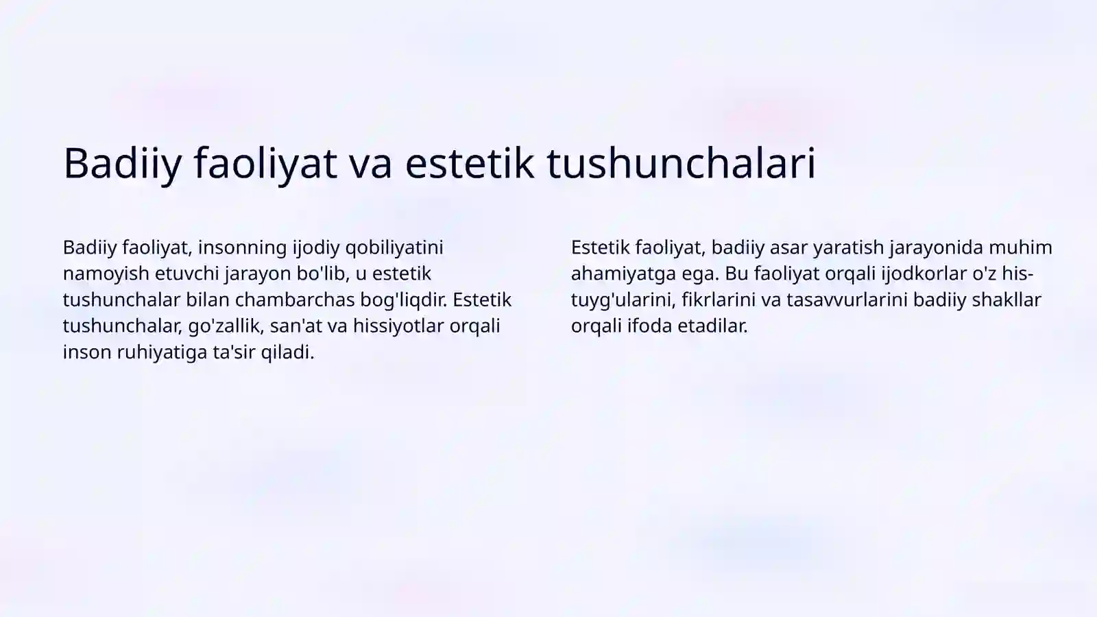 Badiiy asarda estetik faoliyat tushunchasi 3