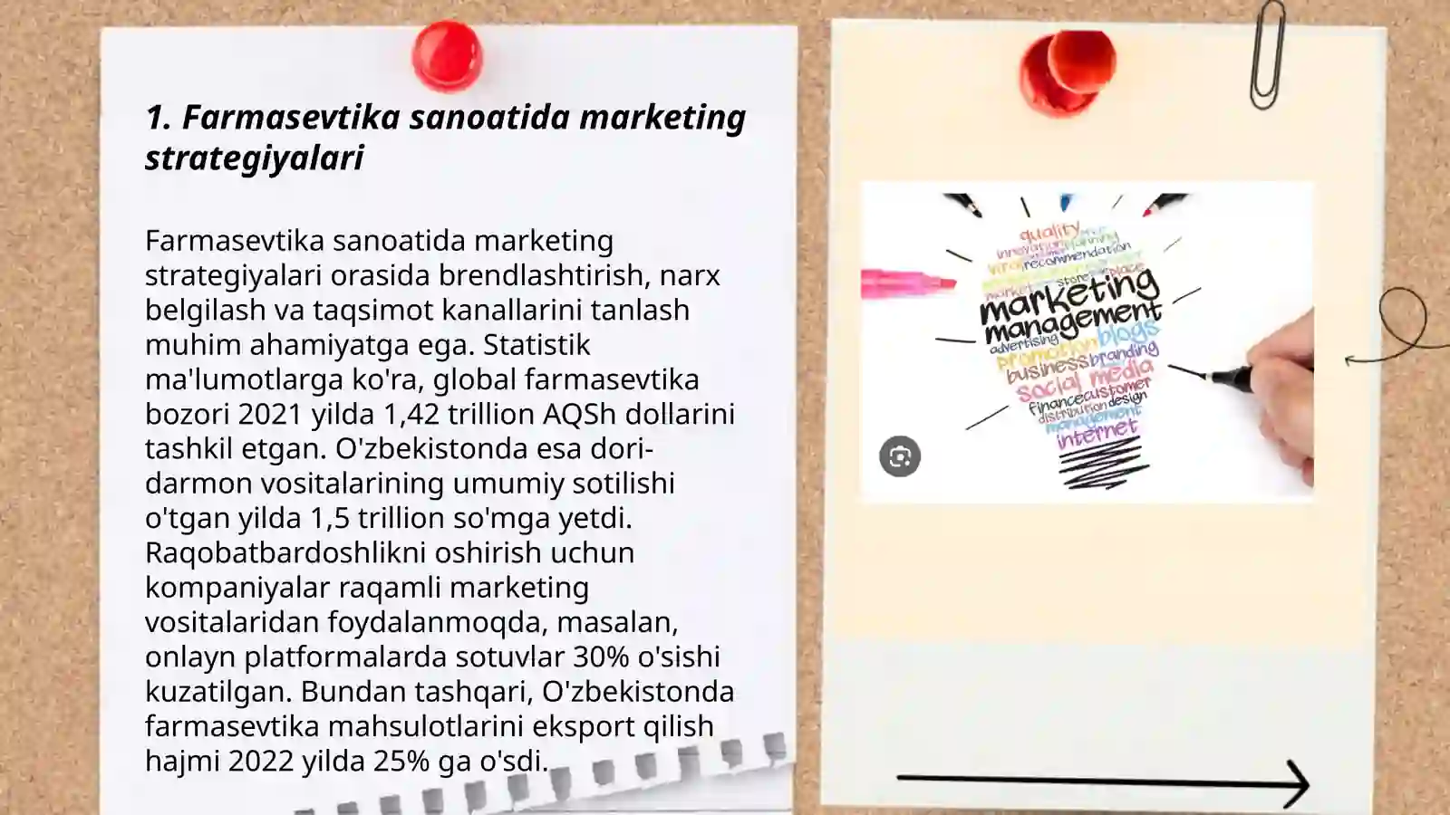 Farmasevtika ishlab chiqarish korxonalarida marketing boʻlimlarini boshqarish 3