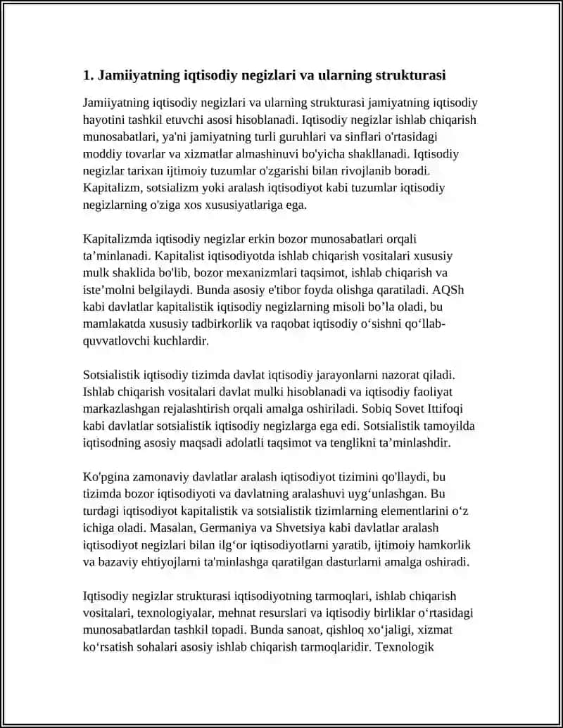 JAMIYATNING IQTISODIY NEGIZLARI 3