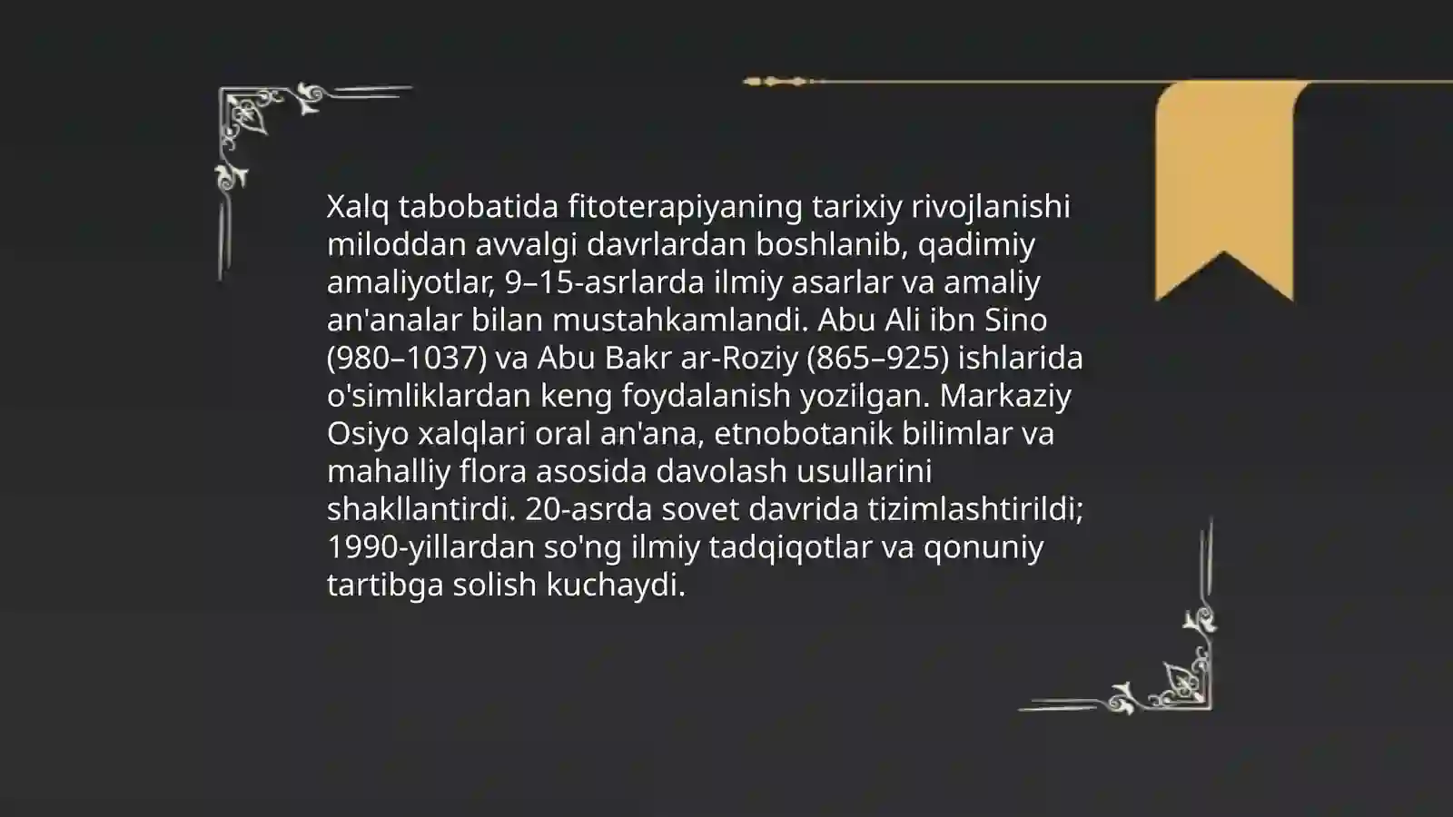 Xalq tabobatida fitoterapiyaning o'rni 3