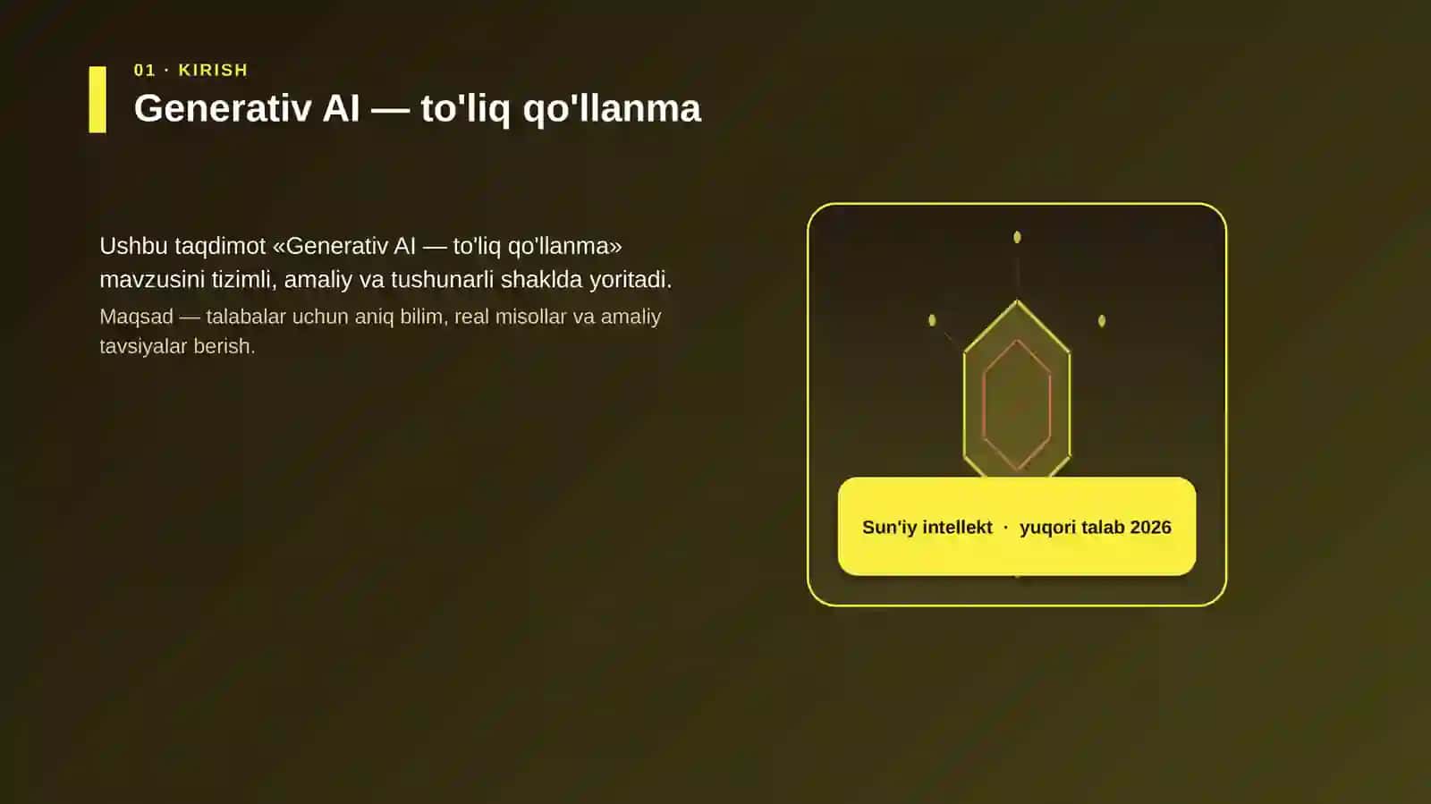 Generativ AI — to'liq qo'llanma 3