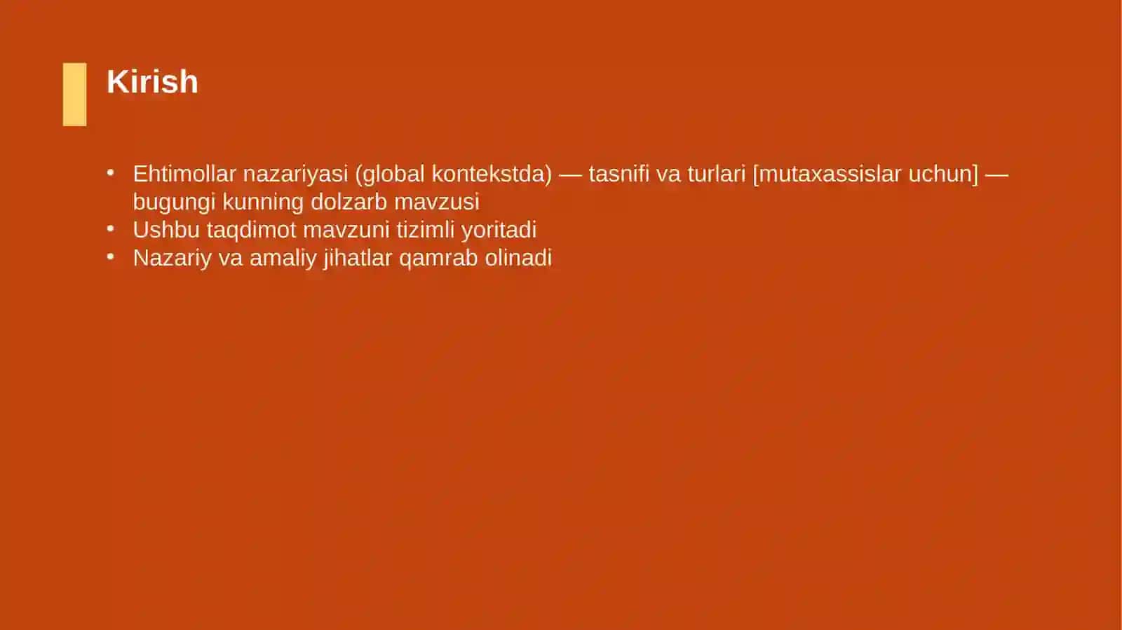 Ehtimollar nazariyasi (global kontekstda) — tasnifi va turlari [mutaxassislar uchun] 3